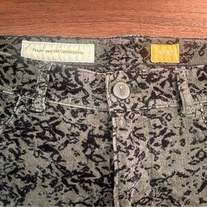 Anthropologie Pilcro Olive and Black Corduroy Pants